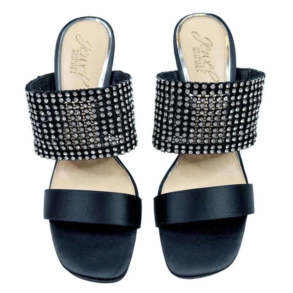 Jewel Badgley Mischka Ferris Evening Sandals - Size 6
